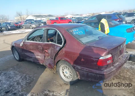 2001 BMW 525Ia из США, поврежденный, VIN WBADT43461GF58443